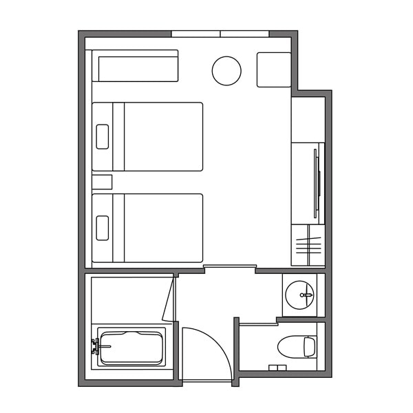 スタンダードツイン 間取り図