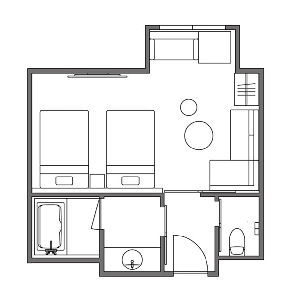 スーペリアツイン 間取り図