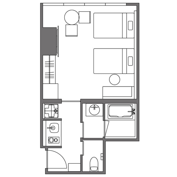 レジデンシャルツイン 間取り図