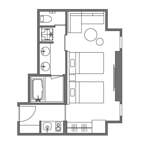 レジデンシャルツイン 間取り図